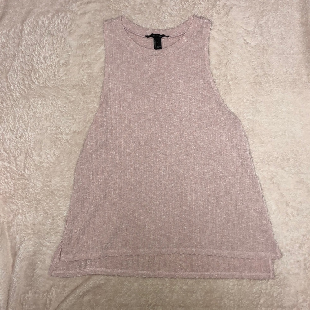 Forever 21 Light Pink Muscle Tee